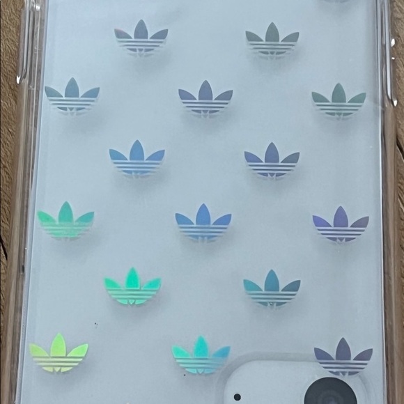adidas Other - Adidas New Clear iridescent Trefoil print Molded iPhone Case 11 Pro